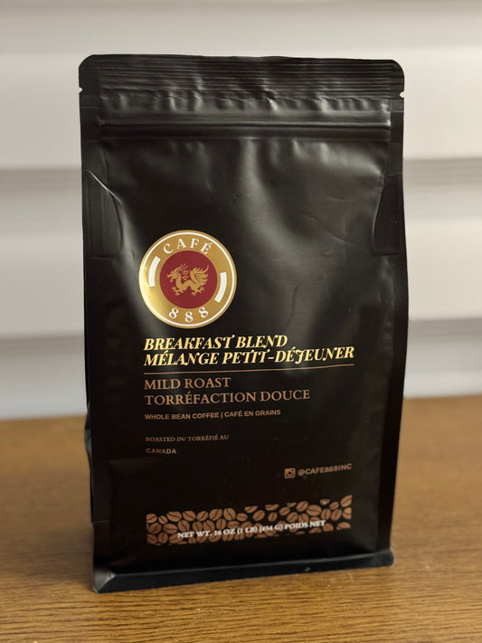Café 888 - Breakfast Blend // Mélange petit-déjeuner - Whole Bean Coffee// Café en grains
